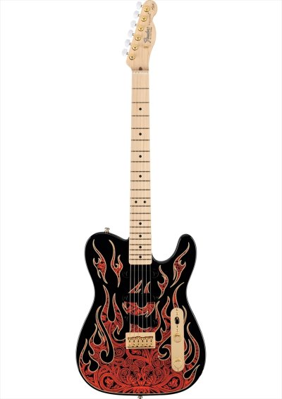 画像1: Fender　James Burton Telecaster Red Paisley Flames