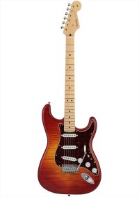 Fender　2024 Collection, Made in Japan Hybrid II Stratocaster Flame Sunset Orange Transparent