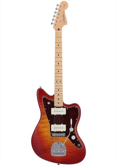 画像1: Fender　2024 Collection, Made in Japan Hybrid II Jazzmaster Flame Sunset Orange Transparent