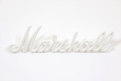 画像1: Marshall　LOGO00009 ロゴマーク ホワイト 小