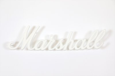 画像1: Marshall　LOGO00004 ロゴマーク ホワイト 中