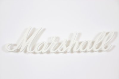 画像1: Marshall　LOGO00005 ロゴマーク ホワイト 大